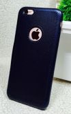 Case Flexível estilo Couro Azul Marinho iphone 6/6s