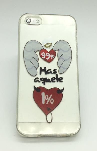 Case de Silicone 99% anjo perfeito iPhone 5/5s/SE