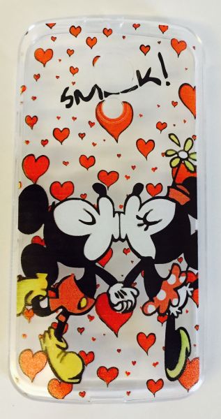 Case de Silicone Mickey Minnie Smack Moto G2