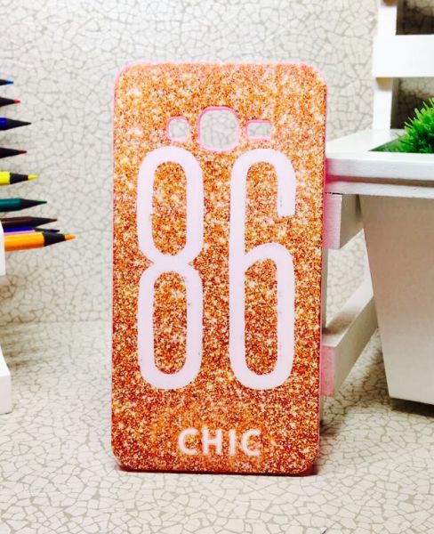 Case 3D Chic Gold Galaxy Gran Prime