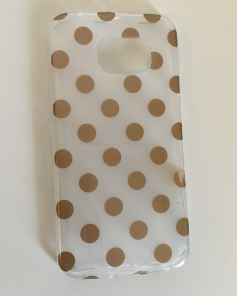 Case de Silicone Dourada Kate Spade Galaxy S6 Edge