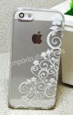 Case de Silicone Flores iphone 5/5s/SE