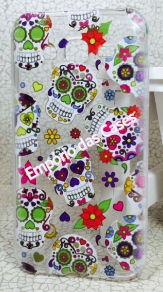 Case de Silicone Caveiras Color Galaxy J5 500