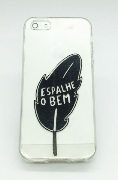 Case de Silicone Espalhe o Bem iPhone 5/5s/SE