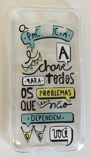 Case de Silicone Paciência Galaxy J7 J700