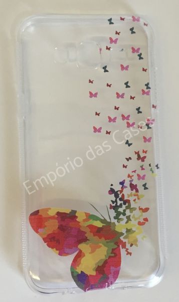 Case de Silicone Borboleta Galaxy J2