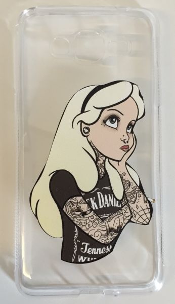 Case de Silicone Alice Tatuada Galaxy Gran Prime