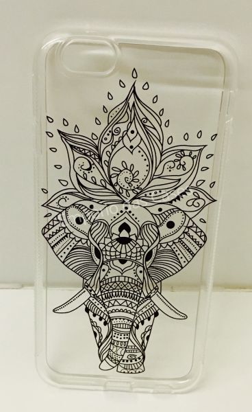 Case de Silicone Elefante Henna iphone 6/6s
