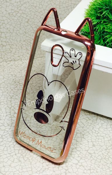 Case 3D Luxo Mickey Orelha Rose Moto G3