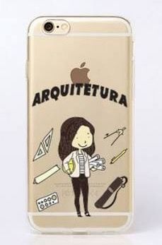 Case de Silicone Profissões Arquitetura Iphone 6/6s