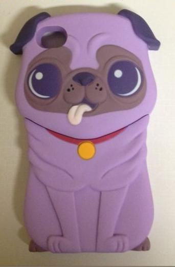 Case Pug Roxo iPhone 4/4s