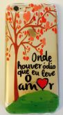 Case de Silicone  Árvore de Amor iphone 6/6s