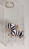 Case Zebra 3D Strass iPhone 5/5s/SE