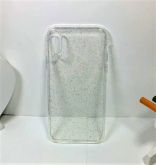 Case Flexível Glitter Prata iphone X