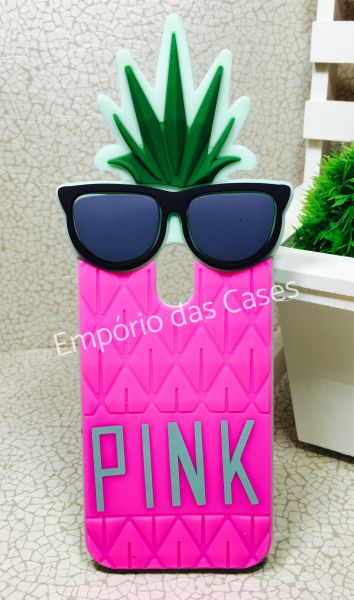 Case 3D Abacaxi Pink Moto G2