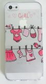 Case de Silicone Varal Roupas Girl iphone 5/5s/SE
