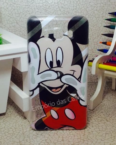 Case de Silicone Mickey Espelho Galaxy J7 J710