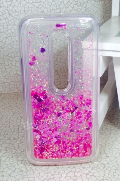 Case Água Glitter Star Pink Moto G3