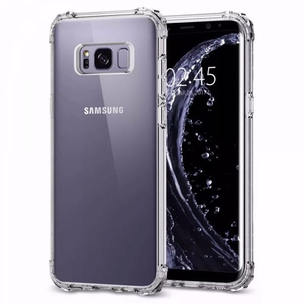 Case Anti Impacto acrílico com borda de Silicone Galaxy S8