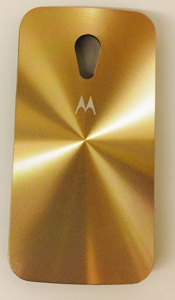 Case Metalizada Dourada Moto G 2