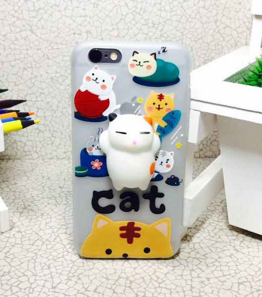 Case 3D Squishy Gatinho iphone 7 plus