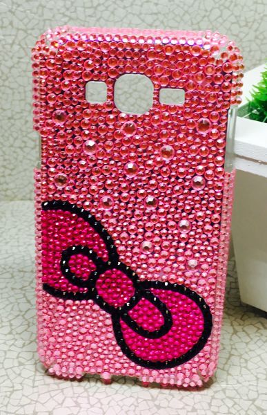 Case Strass Laço Hello Kitty Galaxy J7 J700