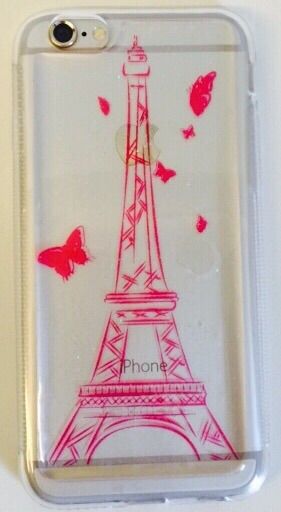 Case de Silicone Paris Pink iphone 6