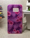 Case 3D Chic Flores Lilas Galaxy S6 Edge