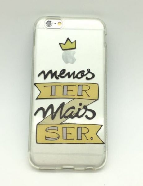 Case de Silicone Menos ter, Mais ser iPhone 6/6s