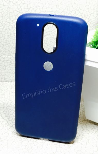 Case Flexível Azul Moto G4 / G4 Plus