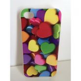 Case de Silicone Corações iphone 4/4s