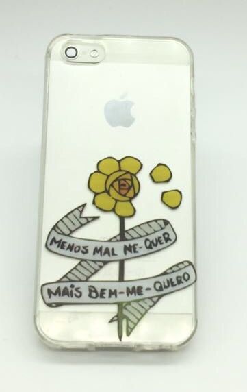 Case de Silicone Menos mal me quer iPhone 5/5s/SE