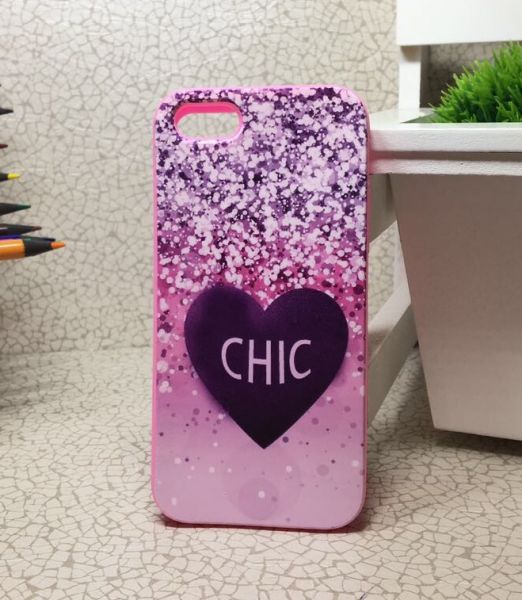 Case 3D Chic Purple Iphone 5 / 5S /SE