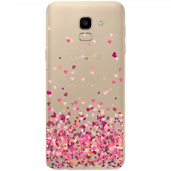 Case Capa Chuva de Corações Galaxy J6