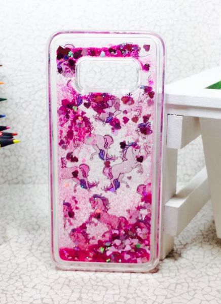 Case Água Glitter Unicórnio Galaxy S8