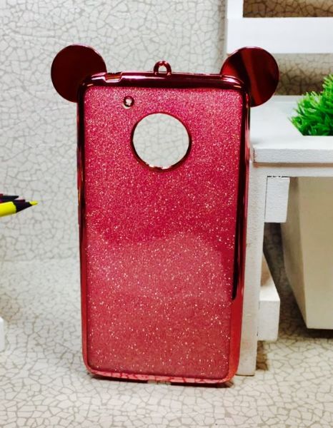 Case Orelha Luxo Pink Moto G5 /G5 play