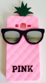 Case Abacaxi Pink Rosa Neon Galaxy Gran Prime