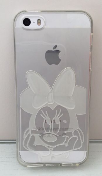 Case de Silicone Alto Relevo Minnie Branca iPhone 6 Plus/ 6s Plus