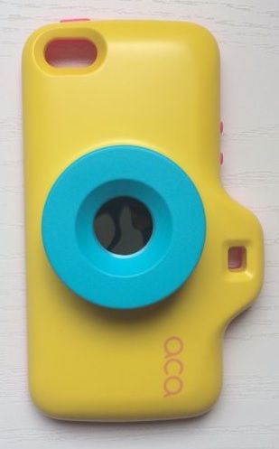 Case Câmera Fotografica ACA Amarela iPhone 5/5s/SE