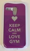 Case Keep Calm Love Gym Moto G