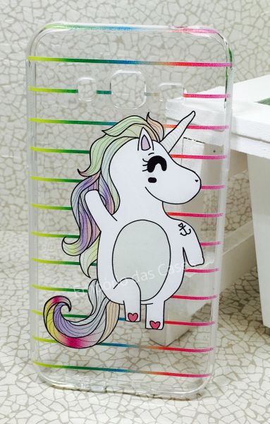 Case de Silicone Unicornio Fabuloso Galaxy J5 J500