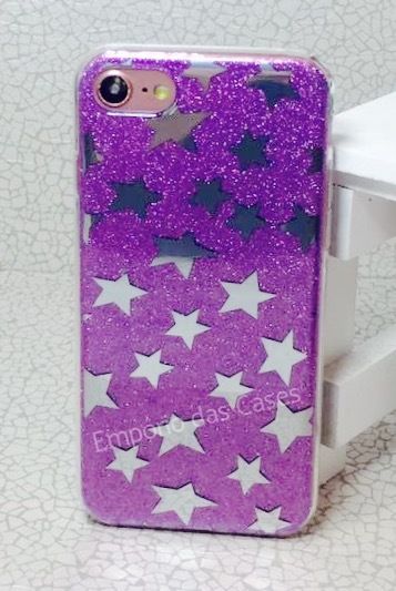 Case Espelhada Estrela Roxa iPhone 7