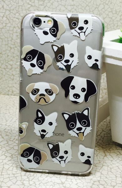 Case de Silicone Love Dogs iphone 6/6s