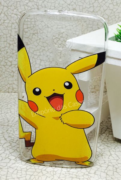 Case de Silicone Pikachu Pokemon Moto G2