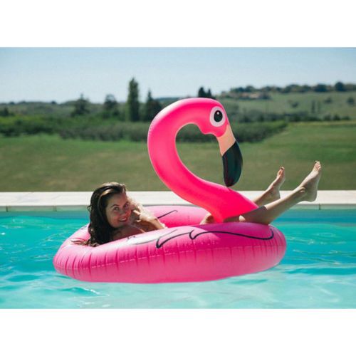 Bóia Gigante em Rosca Flamingo