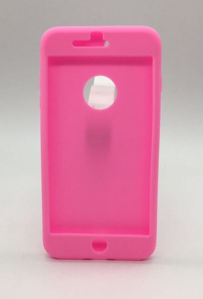 Case 360 Híbrida de Silicone Rosa iphone 7 plus