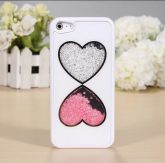 Case Corações de Cristais para iPhone 5/5s/SE