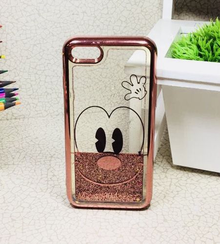 Case Água Glitter Mickey Rose iphone 7