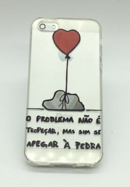 Case de Silicone O problema não é tropeçar iPhone 5/5s/SE