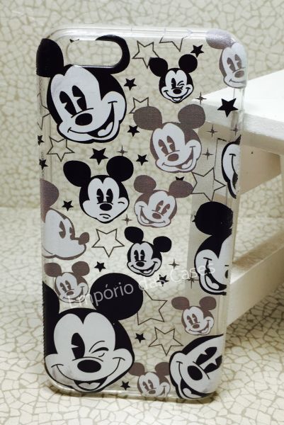 Case de Silicone Mickey Faces iPhone 6/6s